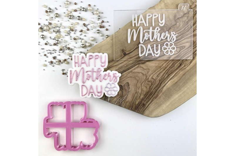 Happy Mother's Day Style 2 Cookie Cutter and Embosser by LissieLou