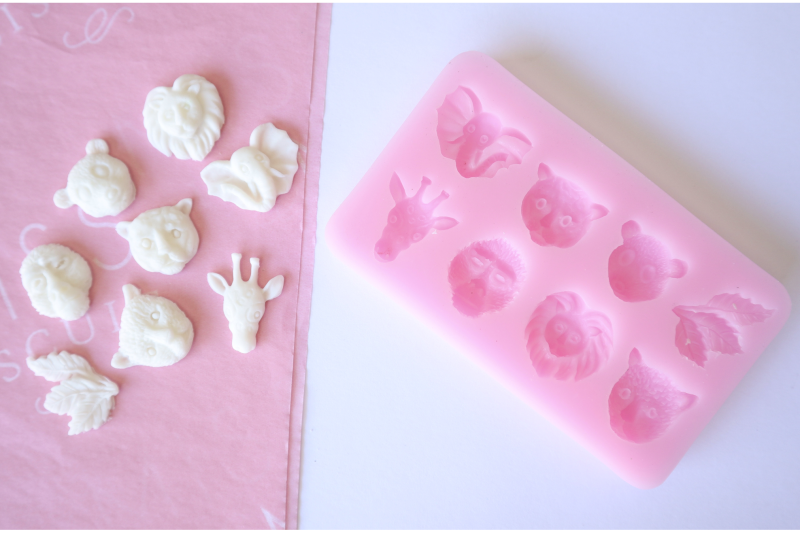 Mini Jungle Animals Silicone Mould