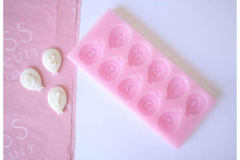 Number Balloons Silicone Mould