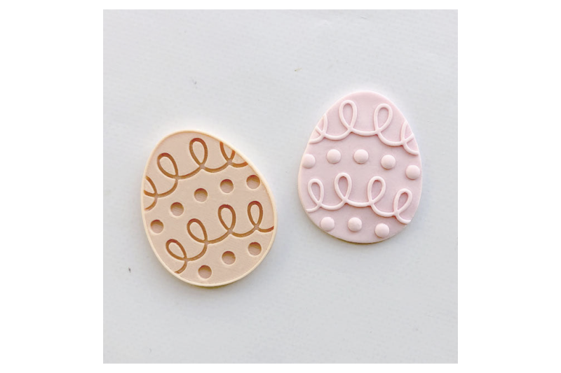 Mini Easter Egg Embosser and Cookie Cutter Set - Little Biskut - Image 4