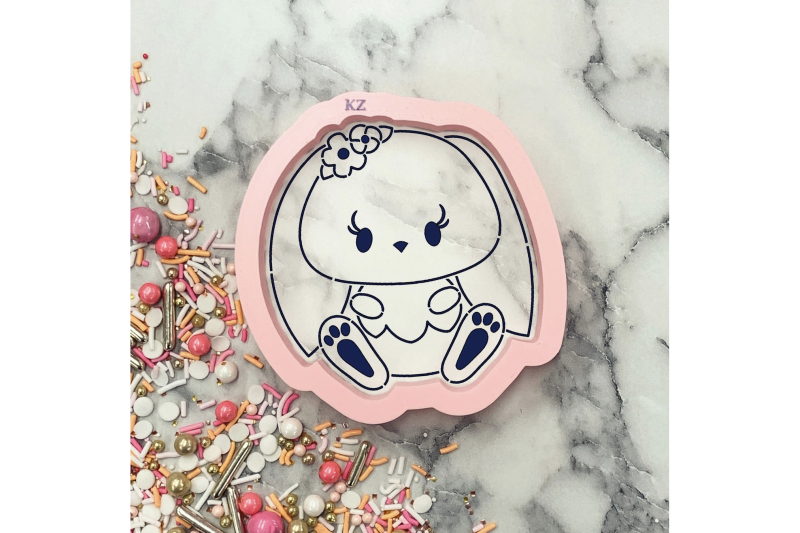 Baby Bunny Cookie Cutter by Killer Zebras (CUTTER ONLY)