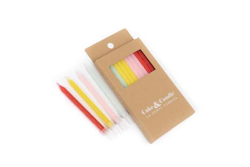 Fun Combo Spiral Candles 8cm