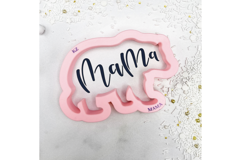Mama Bear Cutter with Stencil by Killer Zebras