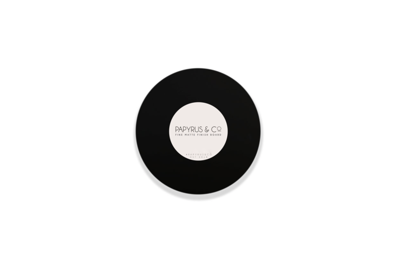 Matte Finish Black Round 8 inch Masonite Cake Board