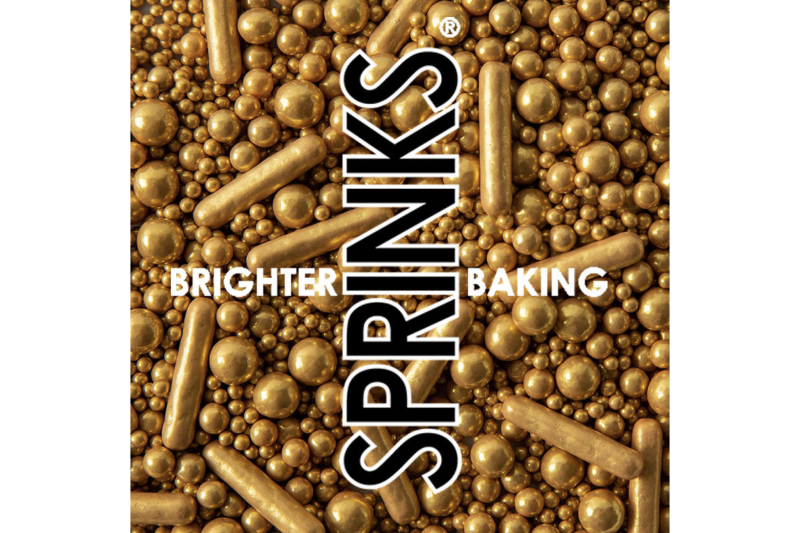 Sprinks Bubble & Bounce Matte Gold Sprinkles (500g)