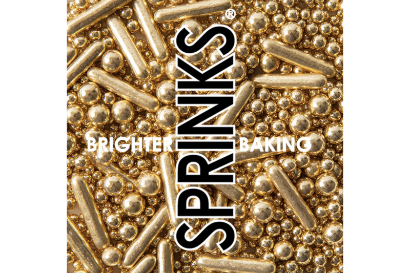 Sprinks Bubble & Bounce Shiny Gold Sprinkles (500g)
