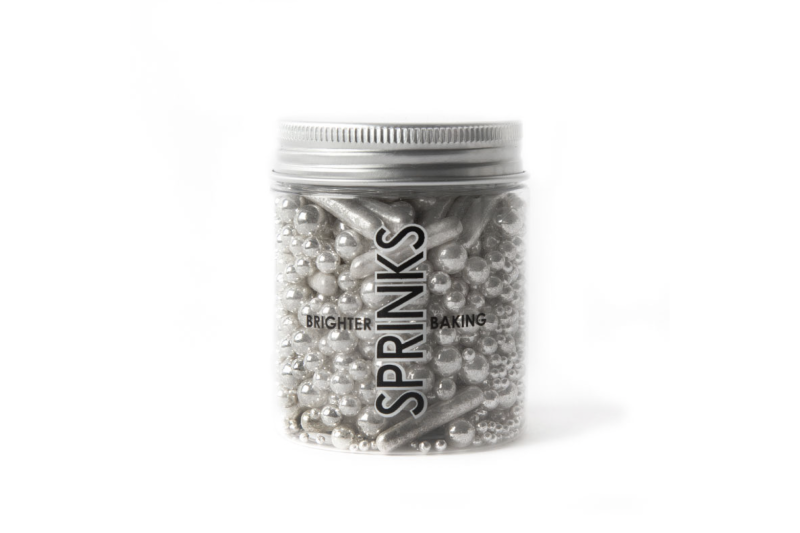 Sprinks Bubble and Bounce Silver Sprinkles (75g)