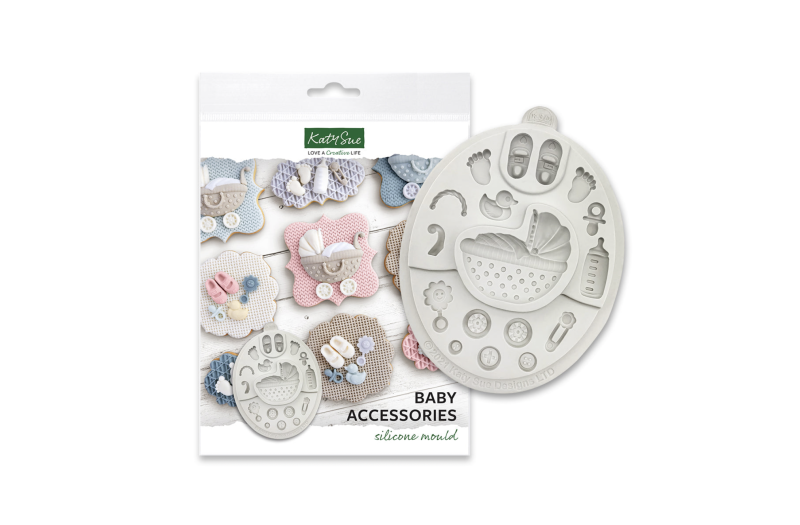 Baby Accessories Silicone Mould by Katy Sue