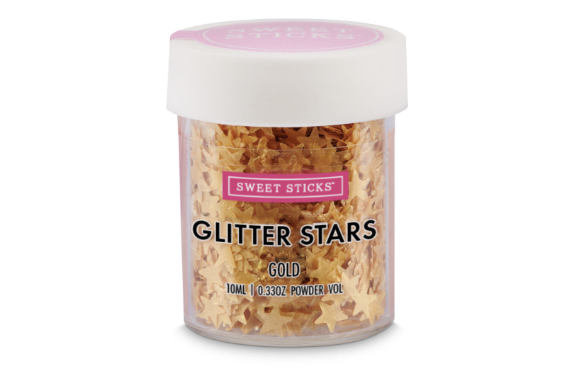 Gold Glitter Stars by Sweet Sticks
