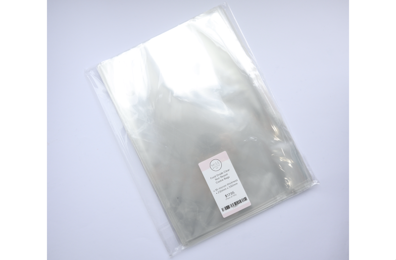 Food Grade Clear Non Reseal Cookie Bags 35 microns - 230mm x 330mm (pack of 100)