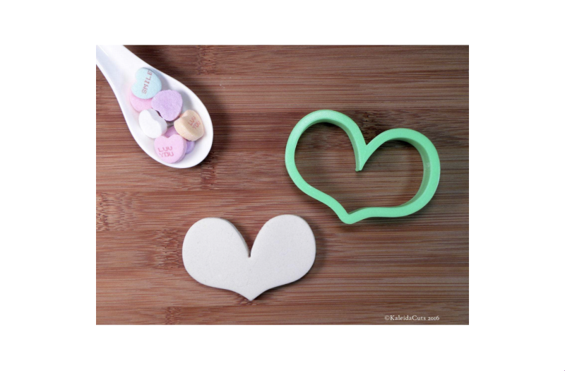 Heart 3 Mini Cookie Cutter by Kaleidacuts