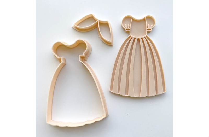 Princess Dress Embosser and Cookie Cutter - Little Biskut