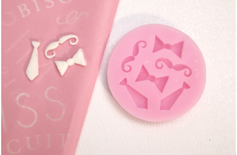 Ties and Moustache Silicone Mould