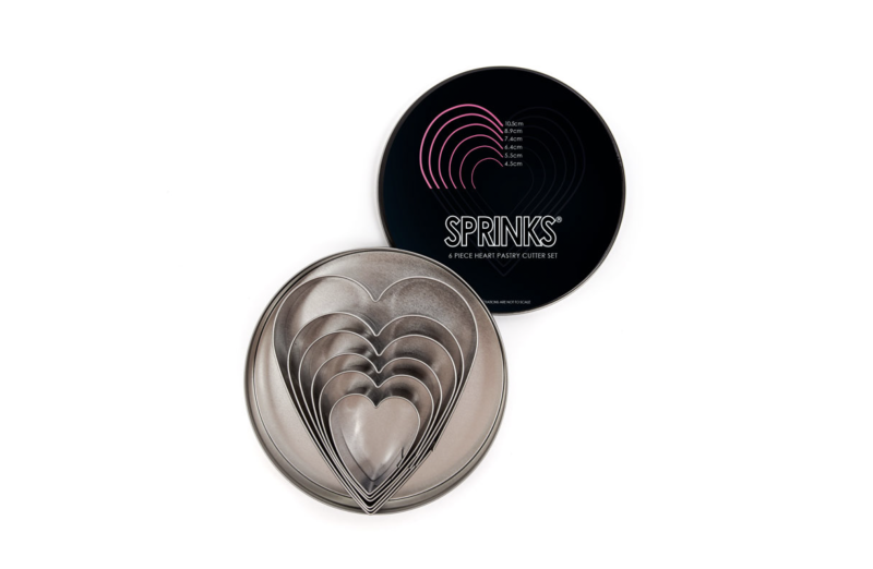 Heart Stainless Steel Pastry : Cookie Cutter Set (6 Piece) - By Sprinks