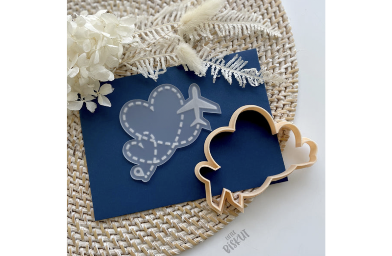 Travel Hearts Debosser and Cookie Cutter - Little Biskut - Image 2