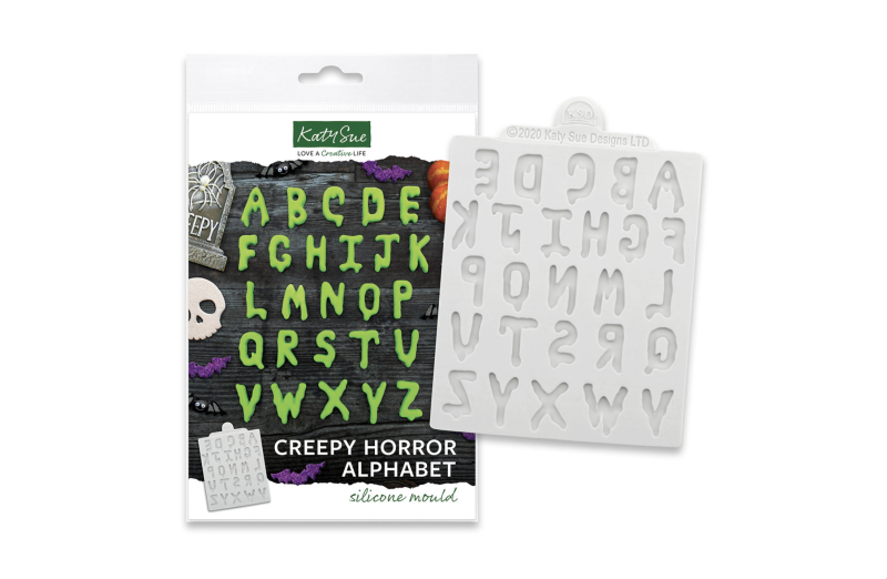 Creepy Horror Alphabet Silicone Mould by Katy Sue