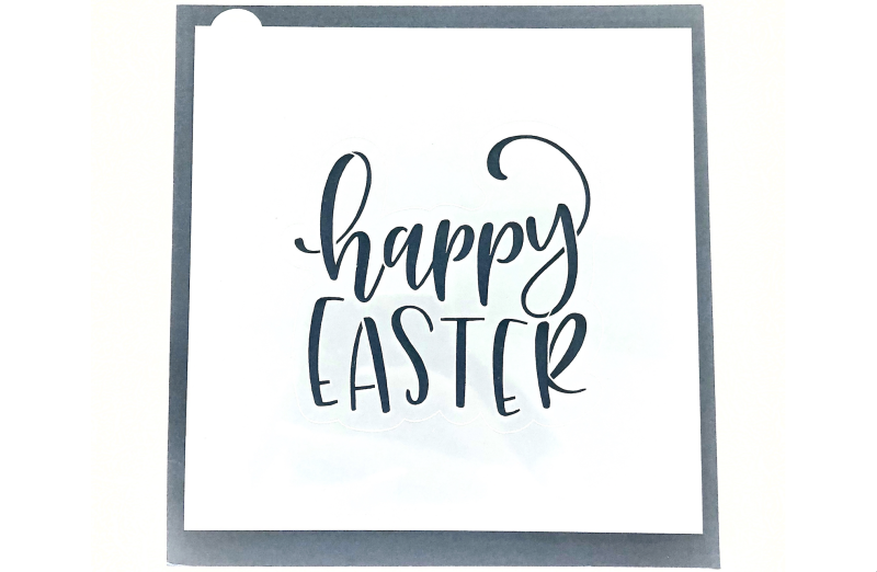 Killer Zebras - Happy Easter Stencil Style 1