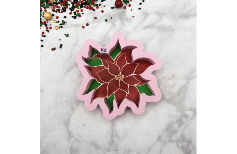 Poinsettia Cookie Cutter by Killer Zebras (CUTTER ONLY)