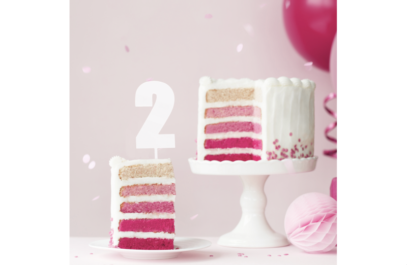 Mega Number Cake Topper - White (Numbers 0-9) - Image 4