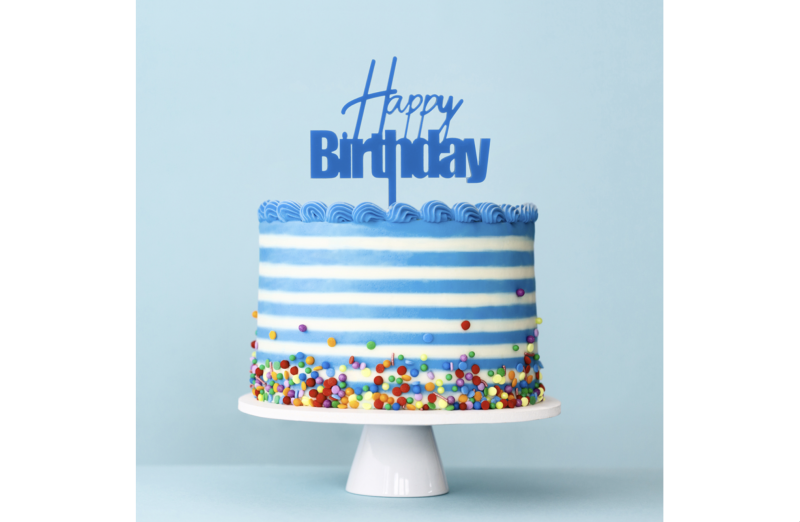 Fun Happy Birthday Cake Topper - Image 3