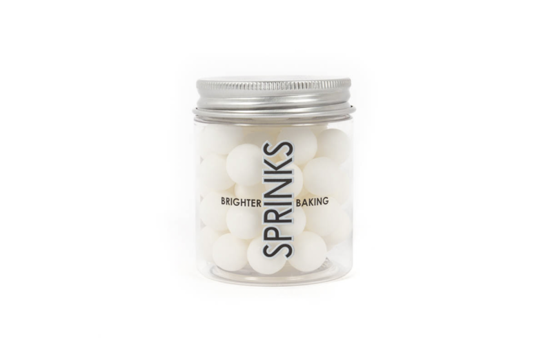 Sprinks Cachous Matte White 10mm (65g)