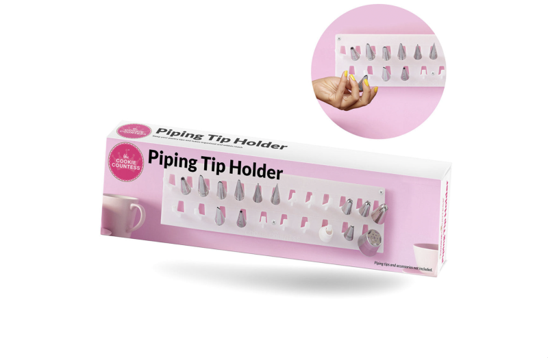 Cookie Countess Wall Mounted Piping Tip Holder Organiser