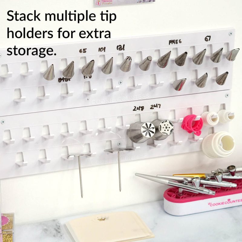 Cookie Countess Wall Mounted Piping Tip Holder Organiser - Image 3