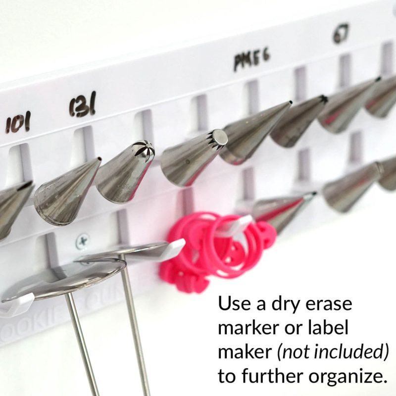 Cookie Countess Wall Mounted Piping Tip Holder Organiser - Image 2