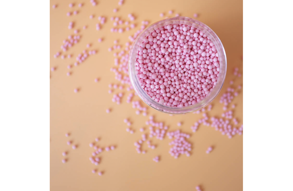 Sprinks pastel pink nonpareils 65g miss biscuit