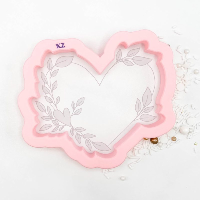 Botanical Heart Cookie Cutter by Killer Zebras (CUTTER ONLY)