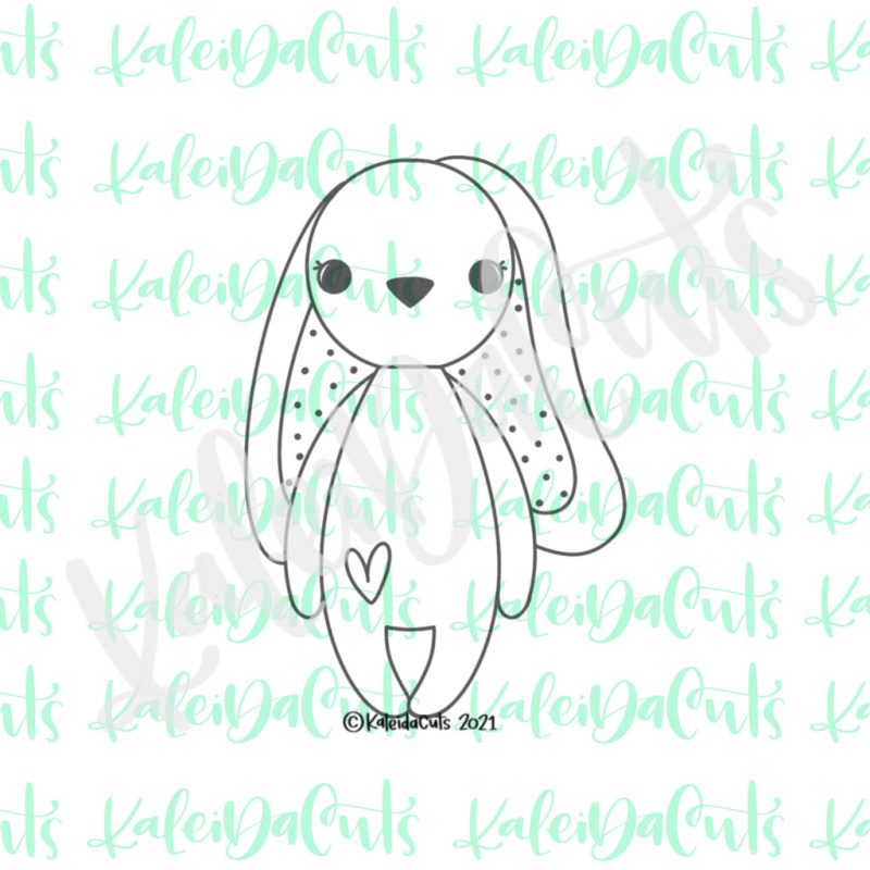 Bunny Doll Standard Cookie Cutter by Kaleidacuts