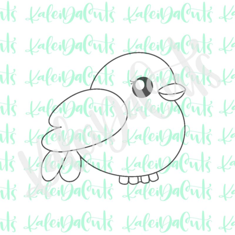 Chubby Robin Standard Cookie Cutter by Kaleidacuts
