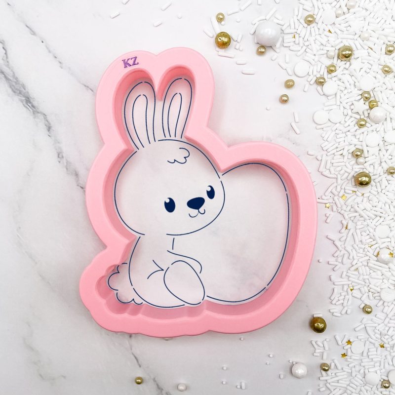 Easter Egg Bunny (Style 2) Cutter with Stencil by Killer Zebras