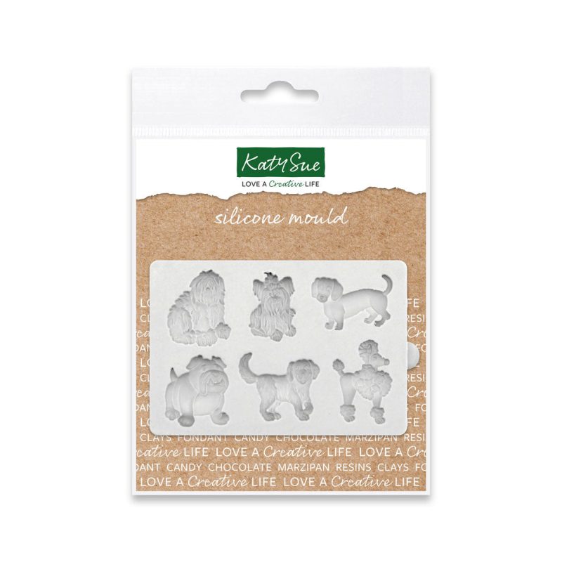 Miniature Dogs 2 Silicone Mould by Katy Sue
