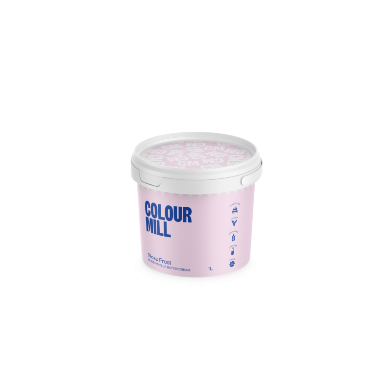 Gloss Frost White Buttercream By Colour Mill - Image 2