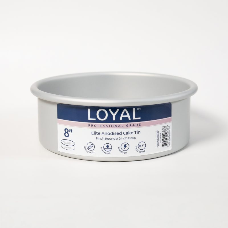 Loyal Elite Anodised Cake Tin Round 3in Deep - 8in