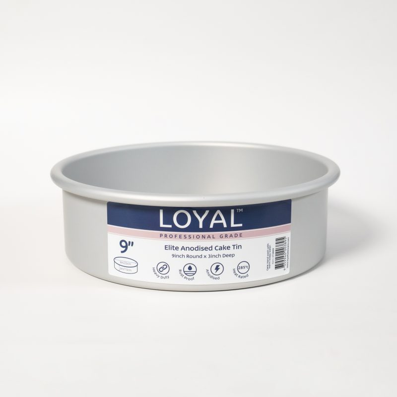 Loyal Elite Anodised Cake Tin Round 3in Deep - 9in