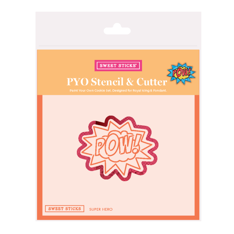 Super Hero PYO Stencil and Cutter by Sweet Sticks