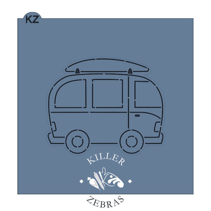 Beach Van Cutter with Stencil by Killer Zebras - Image 2