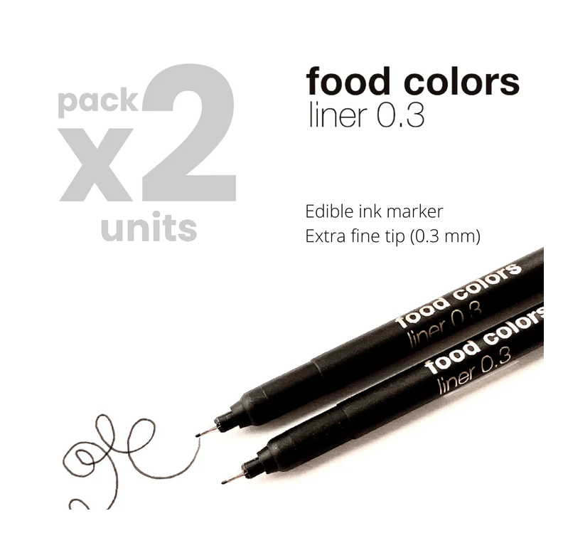 Dripcolor Liner Pen set of 2 black