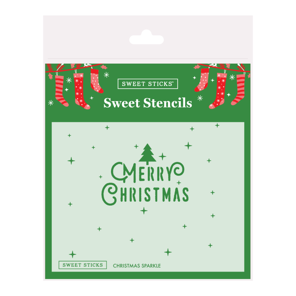 Christmas Sparkle Stencil by Sweet Sticks Miss Biscuit