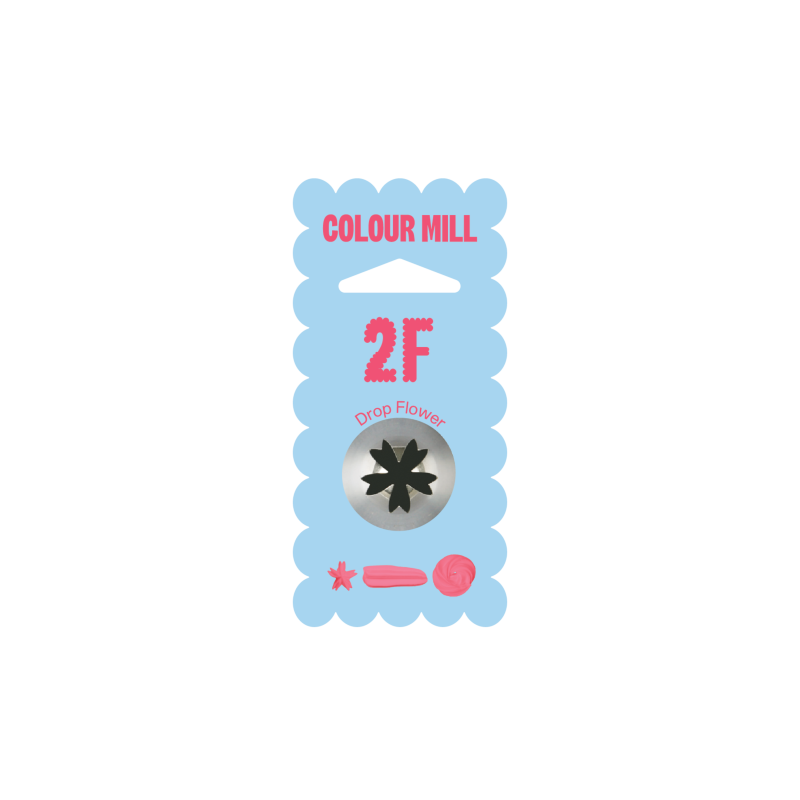 Colour Mill Piping Tip - 2F Medium Drop Flower