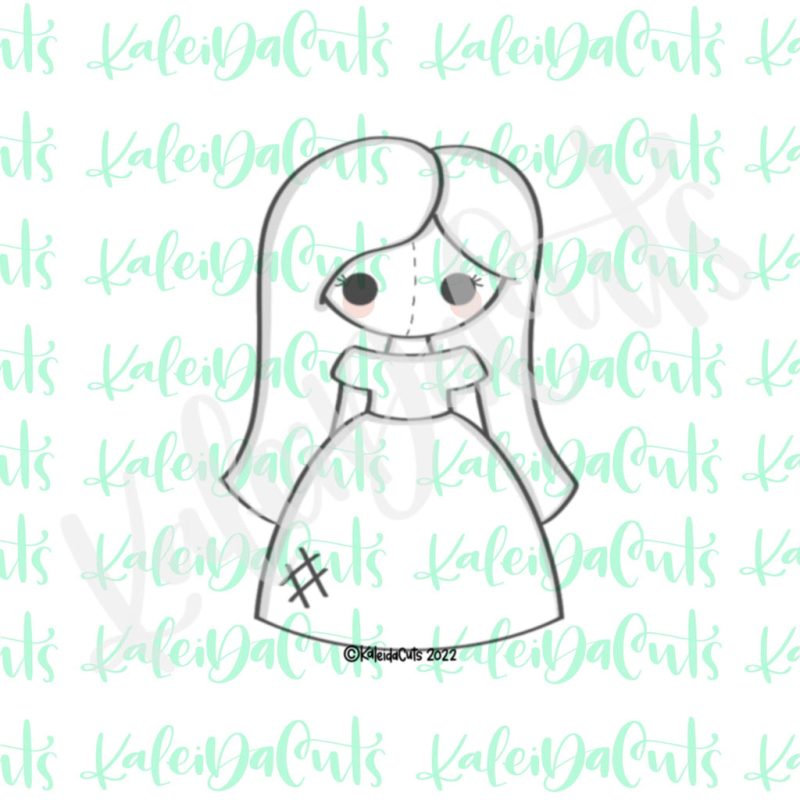 Witchy Rag Doll 2 Small Cookie Cutter by Kaleidacuts
