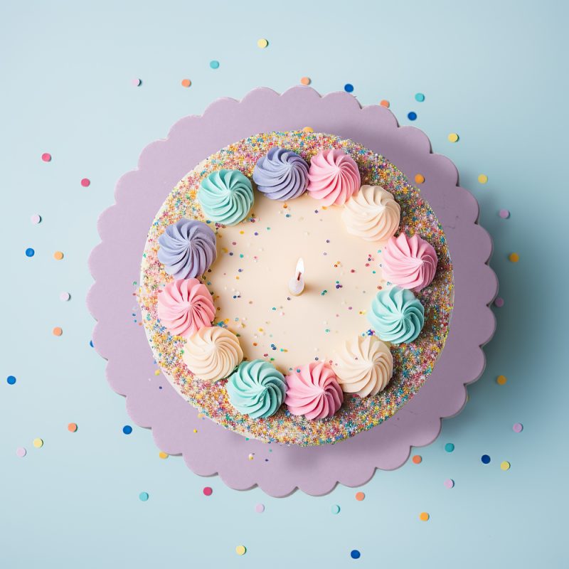 10" Scalloped Cake Board - Pastel Lilac