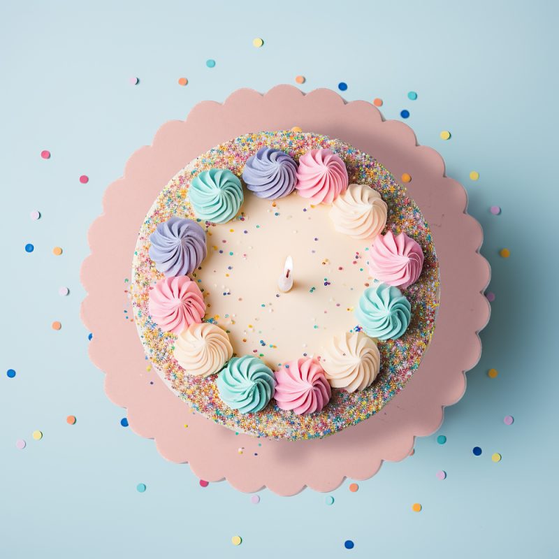 10" Scalloped Cake Board - Pastel Pink