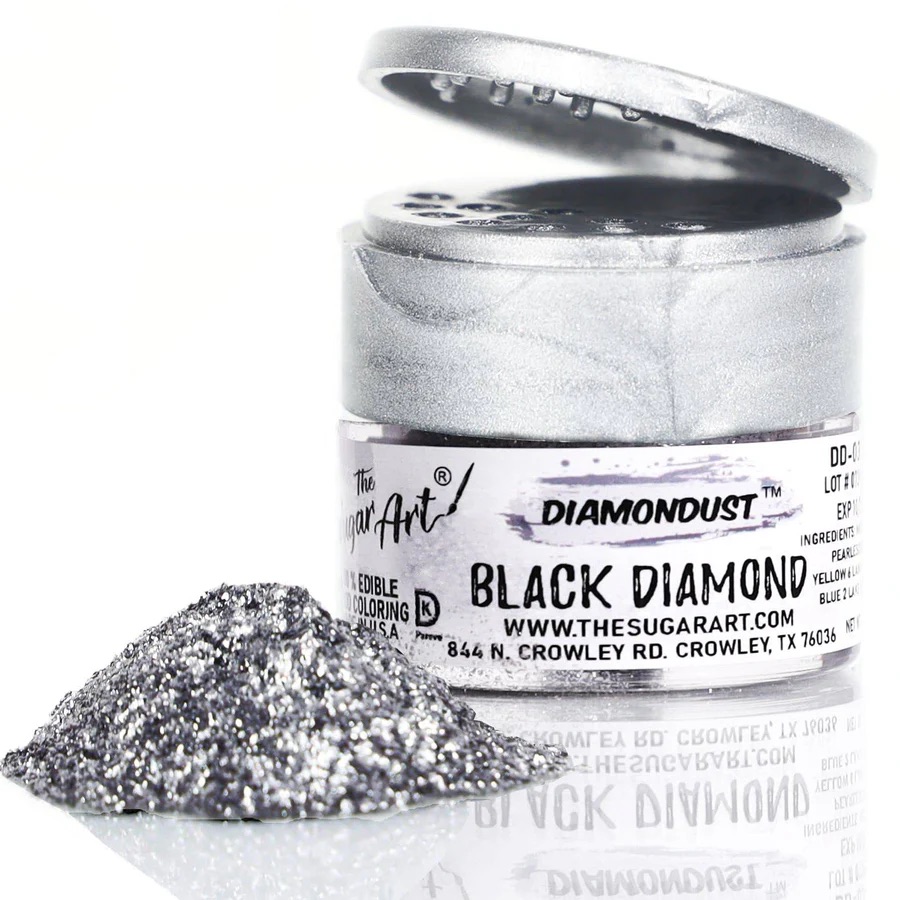 Black Diamond Diamondust 3g by The Sugar Art - Miss Biscuit