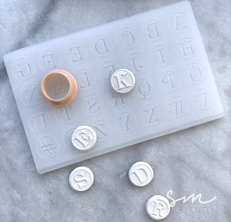 Little Linen Letter Patches Cookie Stamp and Cutter by Sarah Maddison