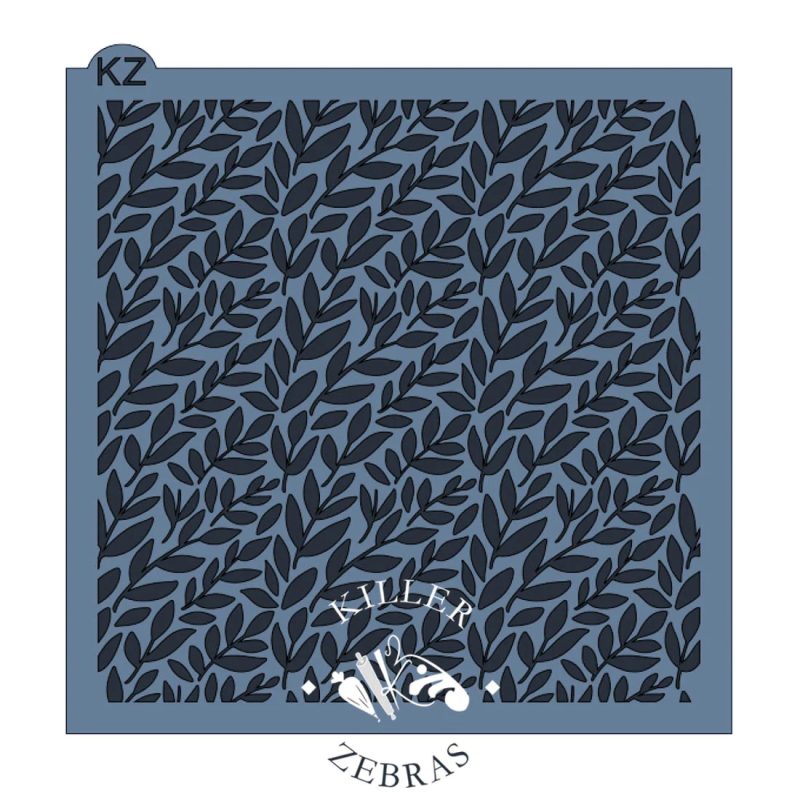 Willow Leaves Stencil by Killer Zebra