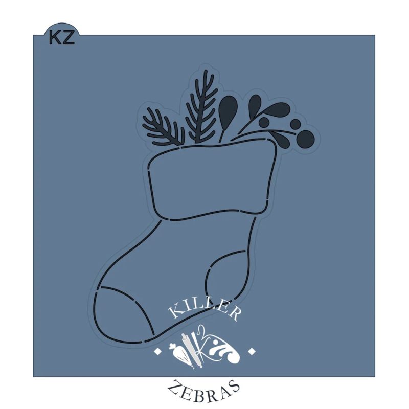 Christmas Stocking Cutter with Stencil Set by Killer Zebras - Image 2
