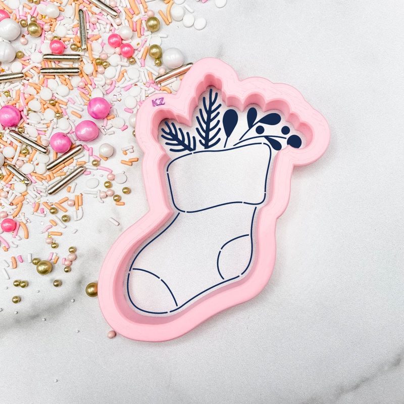 Christmas Stocking Cutter with Stencil Set by Killer Zebras